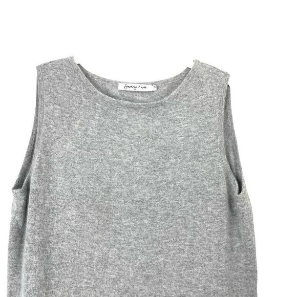 Symphony + Note 100% cashmere twin set cardigan & shell Size M grey lagenlook - Picture 10 of 16